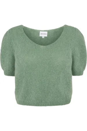 American Dreams Femme, Pulls, Vert, Taille: 38 FR Vert Poussière Pull