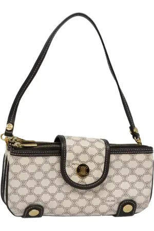 Céline Femme, Pre-owned, Blanc, Taille: ONE Size Pre-owned Cuir trousses-de-toilette