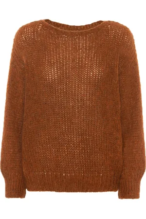 American Dreams Femme, Pulls, , Taille: 40 FR Pull Tricot Confortable en Rouille