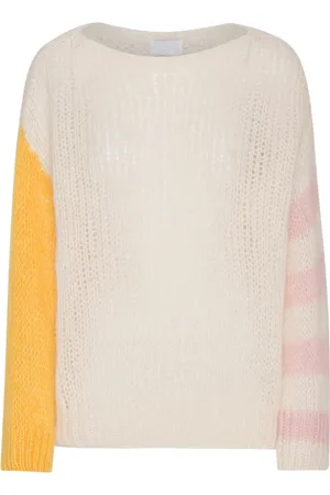 American Dreams Femme, Pulls, Multicolore, Taille: 38 FR Pull à Rayures Oversized Look Confortable