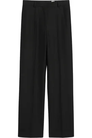 Totême Femme, Pantalons, Noir, Taille: 40 FR Pantalon Droit en Laine Classique