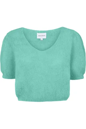 American Dreams Femme, Pulls, Vert, Taille: 44 FR Pull Vert dEau