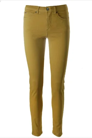 C.ro Femme, Pantalons, Jaune, Taille: 42 FR Pantalon Slim Fit Jaune Hiver