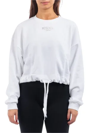 Moschino Femme, Sweatshirts et sweats à capuche, Blanc, Taille: 42 FR Sweat Femme Maillots de Bain