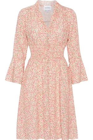 American Dreams Femme, Robes, Rose, Taille: 38 FR Robe Courte Rose à Fleurs