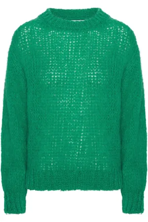 American Dreams Femme, Pulls, Vert, Taille: 42 FR Pull en Alpaga Doux en Vert Émeraude