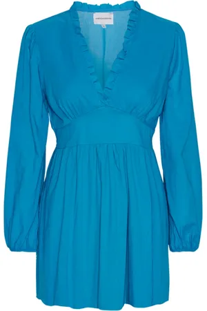 American Dreams Femme, Robes, Bleu, Taille: 38 FR Shorts en Coton Bleu Ciel