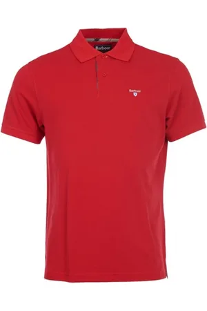 Barbour Homme, Tops, Rouge, Taille: L Tartan Pique Polo Blue
