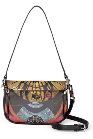 Gattinoni Femme, Sacs, Multicolore, Taille: ONE Size Sac à bandoulière avec logo métallique et sangle réglable