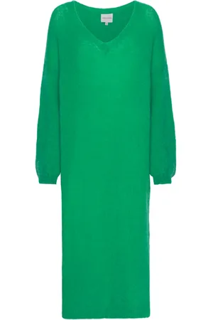 American Dreams Femme, Robes, Vert, Taille: ONE Size Robe Silja Vert Émeraude