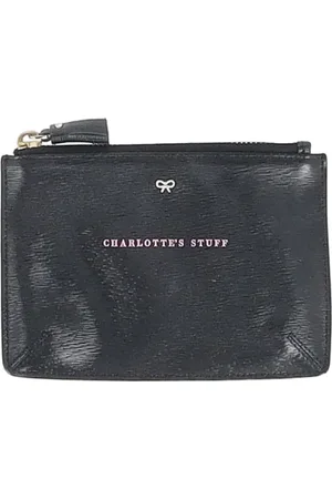 Anya Hindmarch Femme, Pre-owned, Noir, Taille: ONE Size Pre-owned Cuir petite-maroquinerie