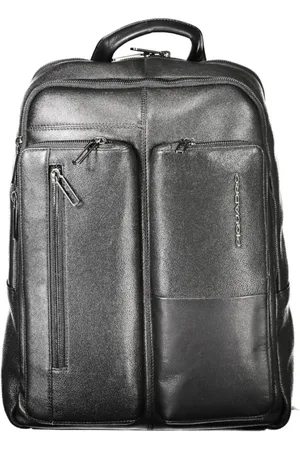 Piquadro Unisex, Sacs, Noir, Taille: ONE Size Sac à dos en cuir noir
