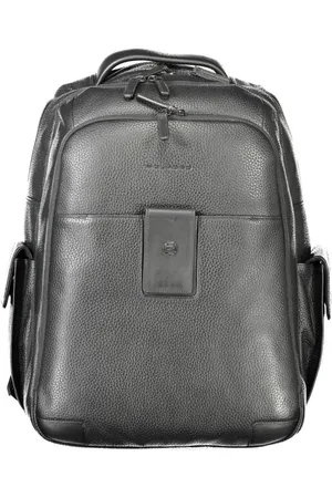 Piquadro Unisex, Sacs, Noir, Taille: ONE Size Sac à dos en cuir noir