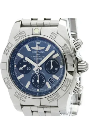 Breitling Pre-owned Homme, Pre-owned, Bleu, Taille: ONE Size Pre-owned Verre montres