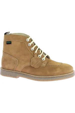 Kickers Femme, Chaussures, Brun, Taille: 38 EU Bottillons Légendaires en Cuir à Lacets