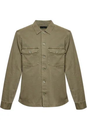 AllSaints Homme, Chemises, Vert, Taille: XS Chemise spotter avec effet vintage