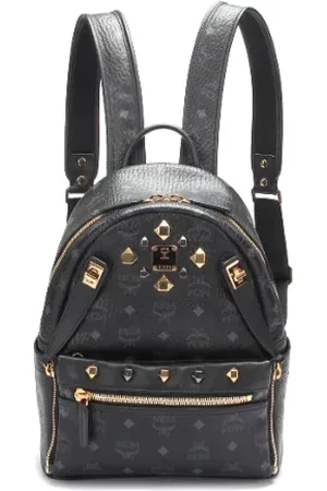 MCM Femme, Pre-owned, Noir, Taille: ONE Size Pre-owned Toile sacs-dos