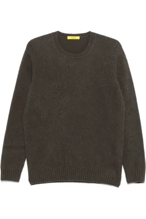DRUMOHR Homme, Pulls, Gris, Taille: M Pull en Tricot Côtelé Gris Anthracite