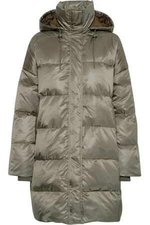 My Essential Wardrobe Femme, Manteaux, Vert, Taille: 42 FR Doudoune matelassée Castor