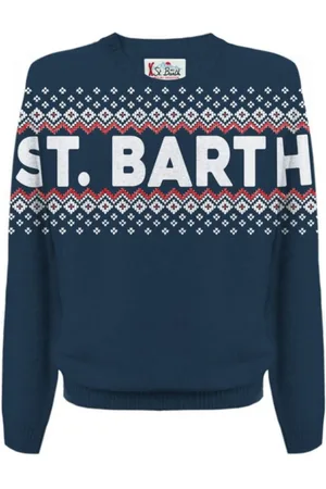 MC2 SAINT BARTH Homme, Pulls, Bleu, Taille: L Pulls Bleus pour Hommes