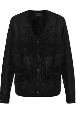 AllSaints Homme, Pulls, Noir, Taille: L Cardigan en cachemire Abel