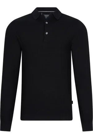 Cavallaro Napoli Homme, Pulls, Noir, Taille: L Polo Merino Manches Longues Noir