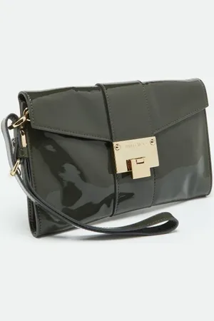 Jimmy Choo Femme, Pre-owned, Vert, Taille: ONE Size Pre-owned Tissu pochettes-minaudieres