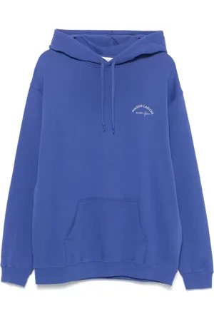 Maison Labiche Homme, Sweatshirts et sweats à capuche, Bleu, Taille: L Sweat à Capuche Bleu Logo Brodé