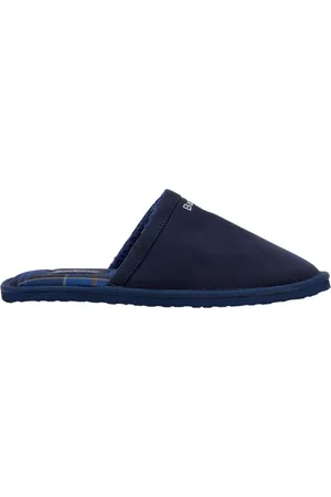 Barbour Homme, Chaussures, Bleu, Taille: 42 EU Chausson Mule Bleu Everitt