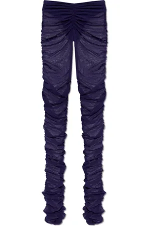 The Attico Femme, Pantalons, Violet, Taille: 36 FR Pantalon drapé