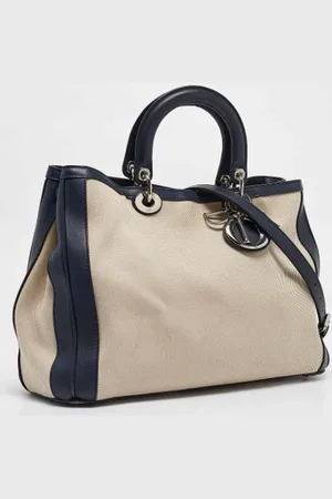 Dior Femme, Pre-owned, Bleu, Taille: ONE Size Pre-owned Toile sacs-dior