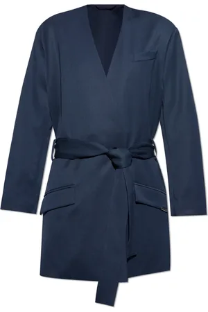 The Attico Femme, Vestes, Bleu, Taille: 36 FR Tied blazer