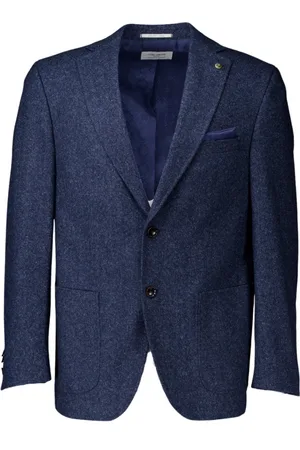 Carl Gross Homme, Vestes, Bleu, Taille: S Tedrick Bleu Colberts Élégant