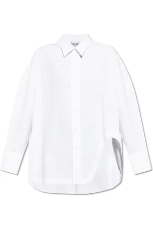 The Attico Femme, Blouses et Chemises, Blanc, Taille: 38 FR Chemise avec logo