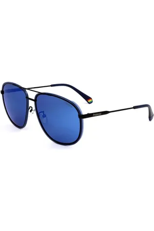 Polaroid Homme, Accessoires, Bleu, Taille: ONE Size Lunettes de soleil en métal bleu