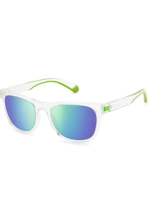 Polaroid Homme, Accessoires, Vert, Taille: ONE Size Lunettes de Soleil en Plastique Vert Miroir Polarisé
