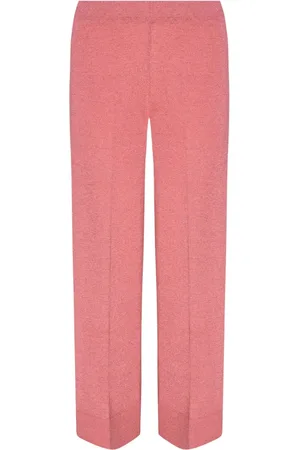 CIRCUS HOTEL Femme, Pantalons, Rose, Taille: 40 FR Pantalon Rose Taille Élastique Lurex
