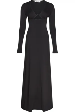 CIRCUS HOTEL Femme, Robes, Noir, Taille: 42 FR Robe noire avec détail découpé