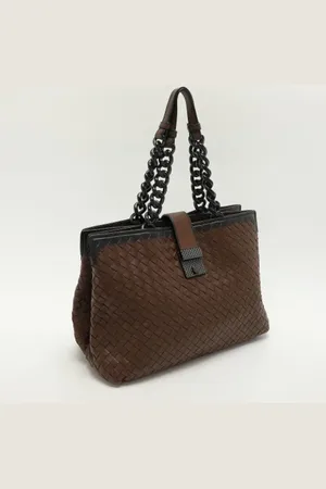 Bottega Veneta Femme, Pre-owned, Brun, Taille: ONE Size Pre-owned Cuir sacs-main