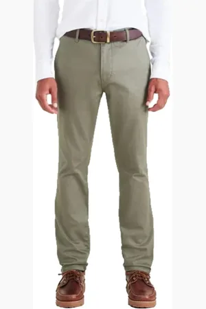 Dockers Homme, Pantalons, Vert, Taille: W38 L32 Pantalon Original Chino Opp Skinny