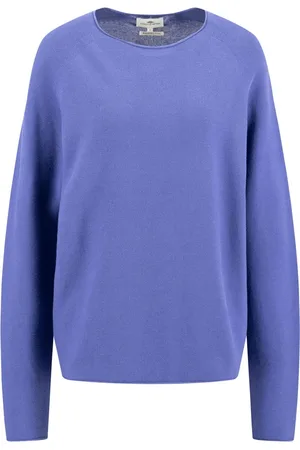 Fynch-Hatton Femme, Pulls, Violet, Taille: 42 FR Pull col rond en coton fin