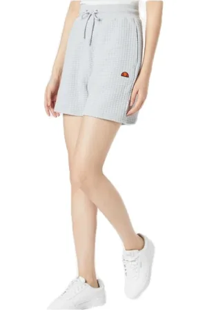 Ellesse Femme, Shorts, Gris, Taille: 38 FR Shorts Gris Brodés pour Femmes