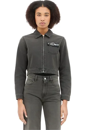COPERNI Femme, Vestes, Gris, Taille: 38 FR Veste de travail en denim