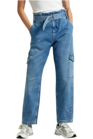 Pepe Jeans Femme, Jeans, Bleu, Taille: W24 L28 Jean Tapered Utility Bleu