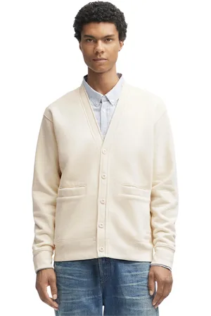 Denham Homme, Pulls, , Taille: L Cardigan Sweat Classique avec Broderie Logo
