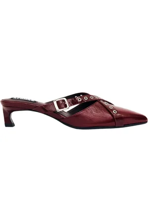 ALOHAS Femme, Chaussures, Rouge, Taille: 39 EU Zyra Onix Mules en Cuir Bordeaux
