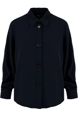 Aspesi Femme, Blouses et Chemises, Bleu, Taille: 36 FR Chemise Bleu Marine Femme Modèle 5413
