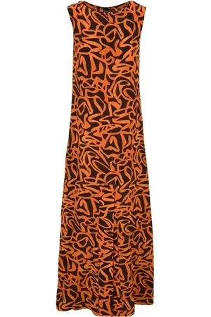 Aspesi Femme, Robes, Multicolore, Taille: 36 FR Robe Orange/Noire Modèle 2917 A323