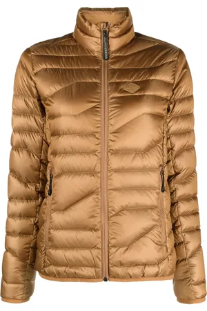 J Lindeberg Femme, Vestes, Brun, Taille: 36 FR Doudoune Marron