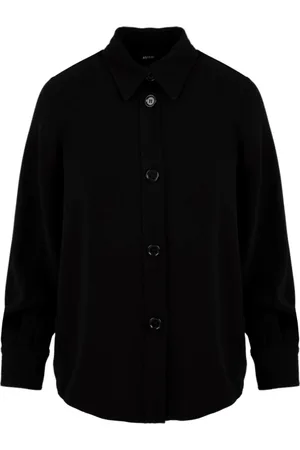 Aspesi Femme, Blouses et Chemises, Noir, Taille: 36 FR Chemise Élégante pour Femme en Noir